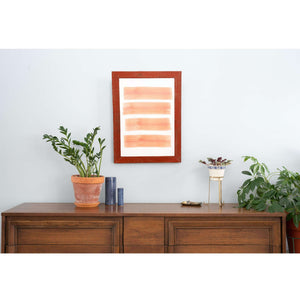 Homeroots 20" X 28" Rustic Farmhouse Red Wood Frame   386535