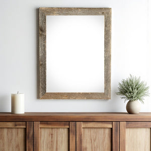 HomeRoots 22" Gray Solid Wood Picture Frame - Modern Design for Horizontal or Vertical Display, Durable & Stylish 386542