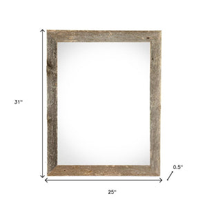 HomeRoots 22" Gray Solid Wood Picture Frame - Modern Design for Horizontal or Vertical Display, Durable & Stylish 386542