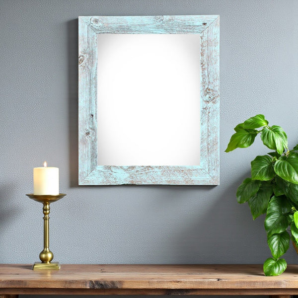 HomeRoots 22" Blue Solid Wood Picture Frame - Vibrant 22" x 28" Display for Home Decor & Gift Ideas! 386544