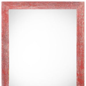 HomeRoots 22" Red Solid Wood Picture Frame - Bold 22" x 28" Artwork Holder with Versatile Display Options & Style 386546