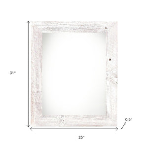 HomeRoots 22" x 28" White Solid Wood Picture Frame - Elegant, Versatile Wall Decor for Any Space or Occasion 386547