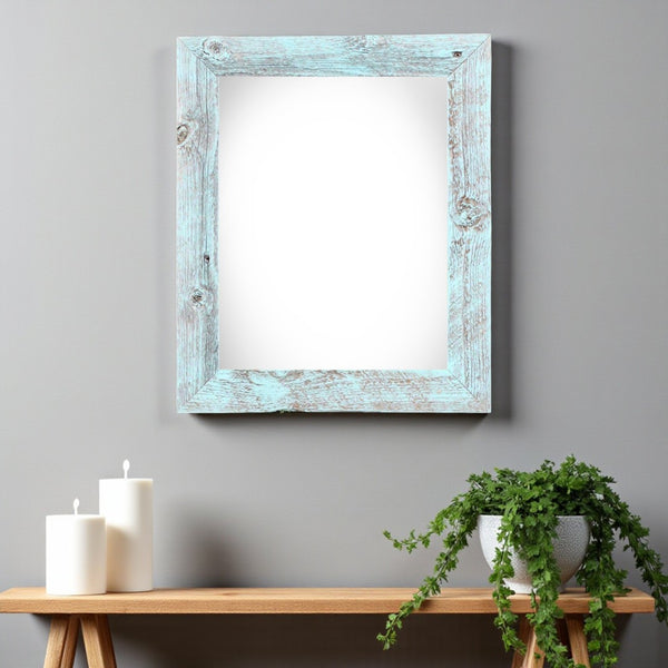HomeRoots 24" Bold Blue Solid Wood Picture Frame – Stylish, Durable, and Versatile for Artwork Display 386548