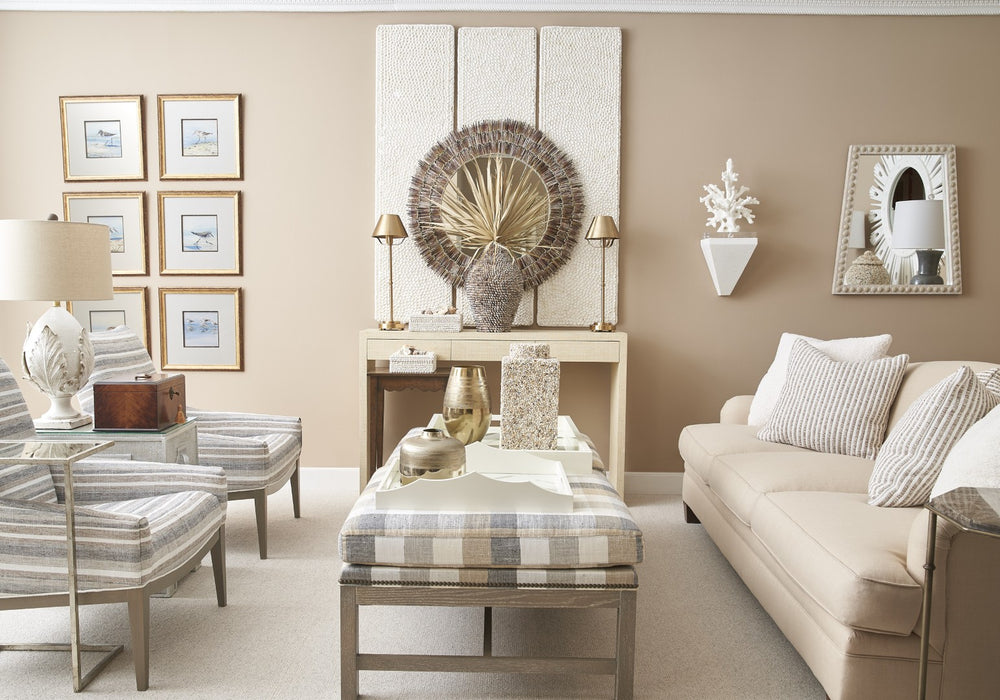 Chelsea House Sand Piper V — Hand-Painted Lisa Kahn Watercolor In Antique Gold Frame, White Mat, Gallery-Ready 18.5" 386549