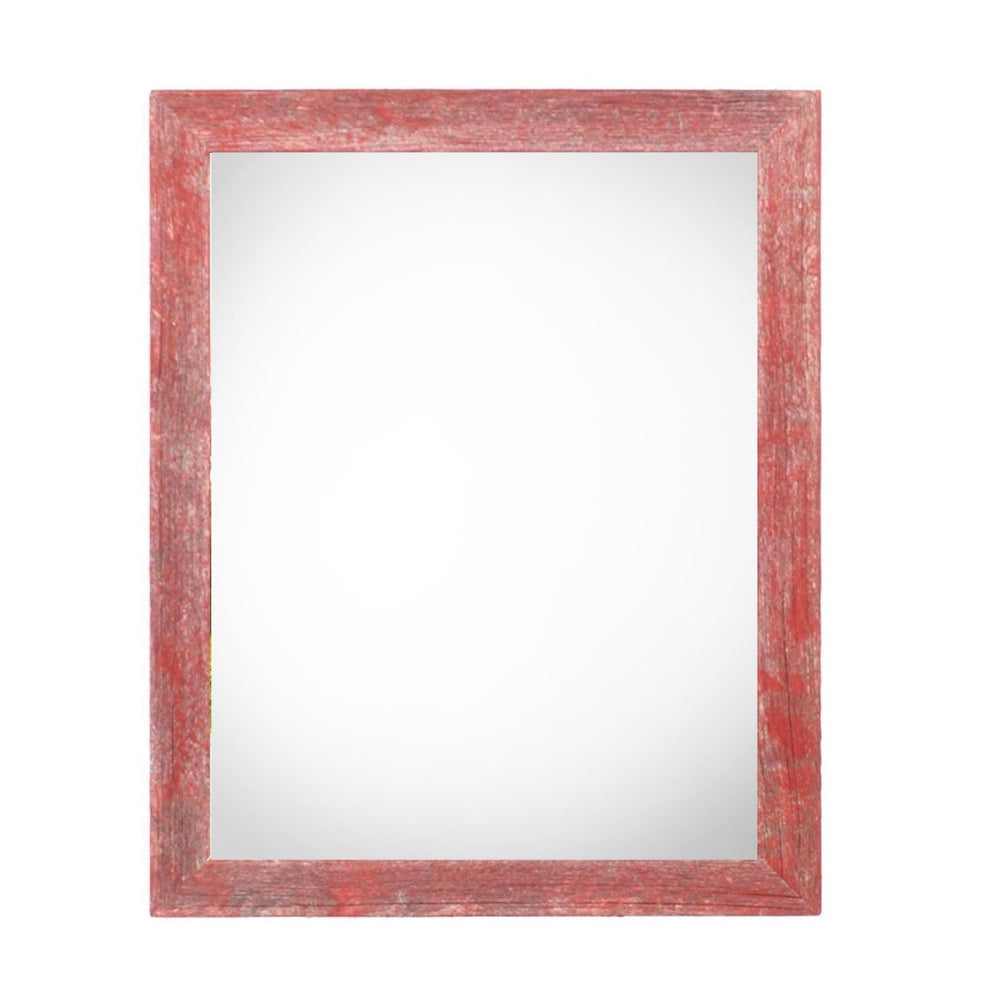 HomeRoots 24" x 30" Red Solid Wood Picture Frame – Handcrafted Elegance for Your Home Décor & Art Display 386550