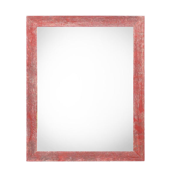 HomeRoots 24" x 30" Red Solid Wood Picture Frame – Handcrafted Elegance for Your Home Décor & Art Display 386550