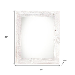 HomeRoots 24" Solid Wood White Hanging Picture Frame - Elegant Design for Modern & Classic Decor Display 386551