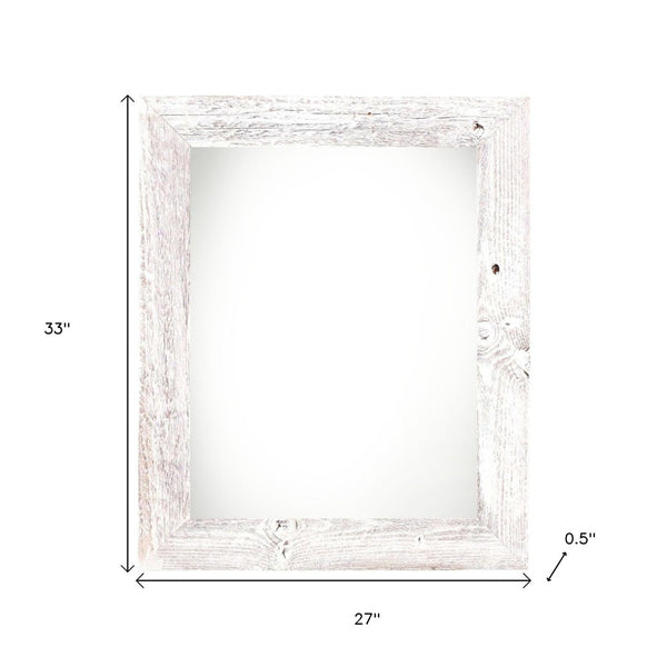 HomeRoots 24" Solid Wood White Hanging Picture Frame - Elegant Design for Modern & Classic Decor Display 386551