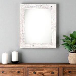HomeRoots 24" Solid Wood White Hanging Picture Frame - Elegant Design for Modern & Classic Decor Display 386551