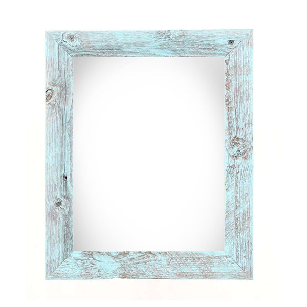 HomeRoots 24" Blue Solid Wood Picture Frame for 24" x 36" Photos - Versatile Hanging Design for Any Space 386552