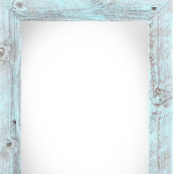 HomeRoots 24" Blue Solid Wood Picture Frame for 24" x 36" Photos - Versatile Hanging Design for Any Space 386552