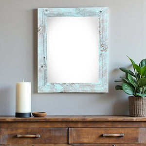 HomeRoots 24" Blue Solid Wood Picture Frame for 24" x 36" Photos - Versatile Hanging Design for Any Space 386552