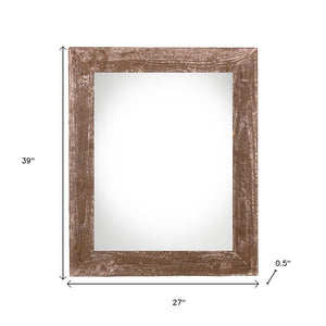 HomeRoots 24" x 36" Espresso Solid Wood Picture Frame - Stylish Display for Your Photos, Art, & Special Gifts 386553