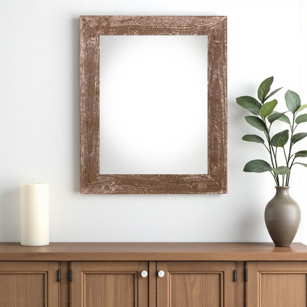 HomeRoots 24" x 36" Espresso Solid Wood Picture Frame - Stylish Display for Your Photos, Art, & Special Gifts 386553