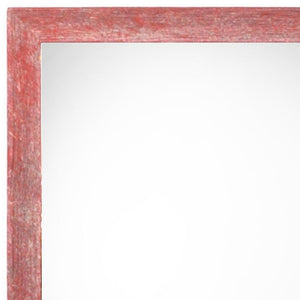 HomeRoots 24" Red Solid Wood Picture Frame – Handcrafted 24" x 36" Wall Art Display for Bold Home Décor & Gifting 386554