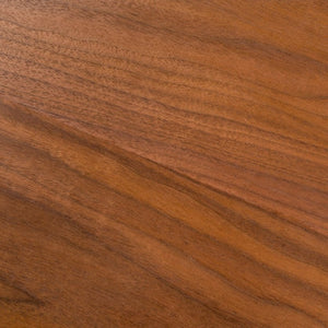 EuroStyle Wesley Round Dining Table Seats Six in American Walnut Veneer for Modern Spaces Walnut 38656WAL-A