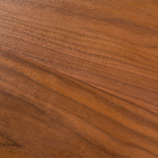EuroStyle Wesley Round Dining Table Seats Six in American Walnut Veneer for Modern Spaces Walnut 38656WAL-A