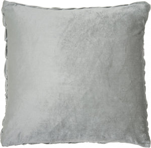 Homeroots 22" Gray Abstract Velvet Throw Pillow With Texture   386617