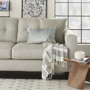 Homeroots 12" X 20" Periwinkle Cotton Throw Pillow   386659