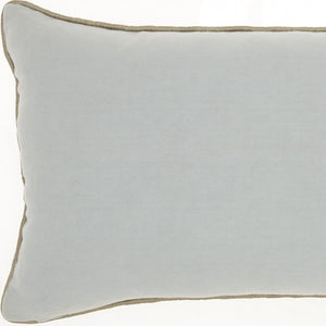 Homeroots 12" X 20" Periwinkle Cotton Throw Pillow   386659
