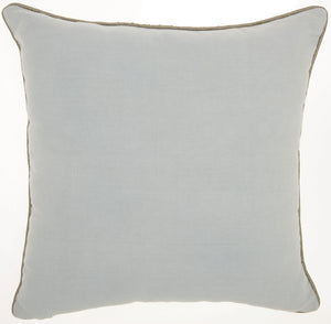 Homeroots 18" Periwinkle Cotton Throw Pillow   386660
