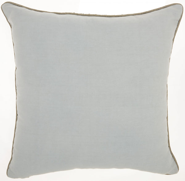 Homeroots 18" Periwinkle Cotton Throw Pillow   386660