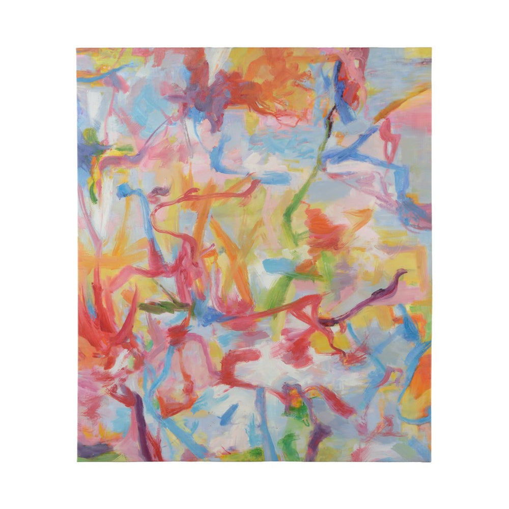 Chelsea House Bubblegum Vibrant Hand-Painted Oil On Gallery-Wrapped Canvas 63X54in Impasto Texture Ready To Hang 386666