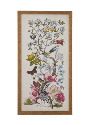 Chelsea House Chinoiserie Natura Ii GicléE Botanical Print In Antiqued Gold Frame — Museum-Quality, Ready To Hang 386688