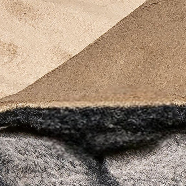 HomeRoots Gray Faux Fur Striped Plush Throw - Luxurious Softness for Cozy Living, Perfect Gift & Décor Accent 386745