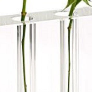 Homeroots 7" Clear Crystal Clear Square Table Vase  Crystal 386770