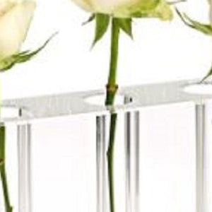 Homeroots 7" Clear Crystal Clear Square Table Vase  Crystal 386770