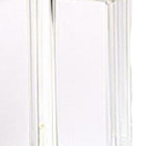 Homeroots 8" Clear Crystal Square Table Vase – Elegant Home Decor Accent For Flowers & Greenery Display  Crystal 386773