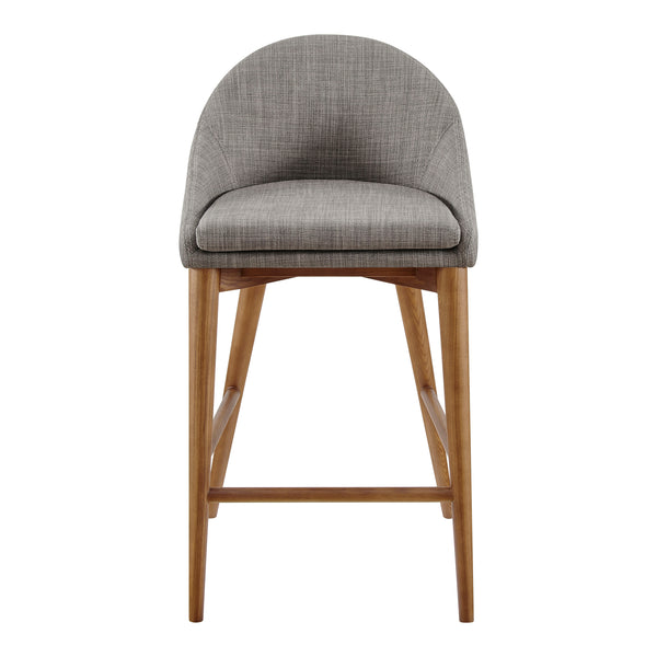 Baruch Counter Stool - Stylish Velvet Seat with Solid Wood Legs for Modern and Traditional Spaces