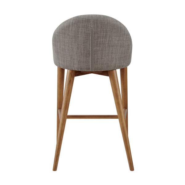 Baruch Counter Stool - Stylish Velvet Seat with Solid Wood Legs for Modern and Traditional Spaces