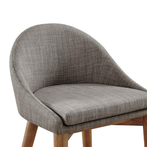 Baruch Counter Stool - Stylish Velvet Seat with Solid Wood Legs for Modern and Traditional Spaces