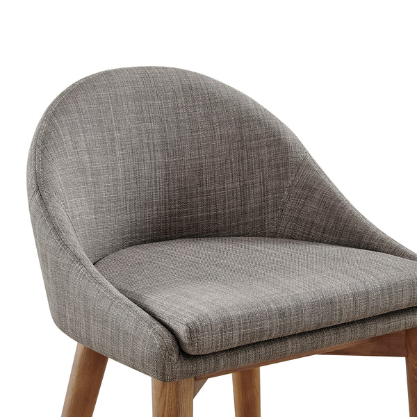 Baruch Counter Stool - Stylish Velvet Seat with Solid Wood Legs for Modern and Traditional Spaces