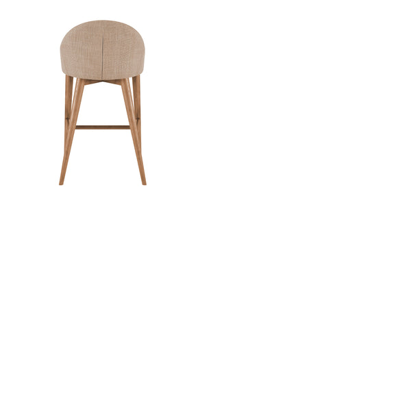 Baruch Counter Stool - Stylish Velvet Seat with Solid Wood Legs for Modern and Traditional Spaces