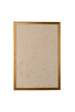 Chelsea House Gold Hand-Painted Pheasant Panel In Antique Gold Frame With Glass, 57.5"X39.5" Vintage Elegance 386813