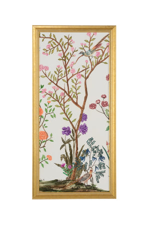Chelsea House Traditional Chinoiserie Ii Gold Leaf Framed Print With Protective Glass, 51.5" X 25" Luxurious Eastern-Inspired Art Decor 386892