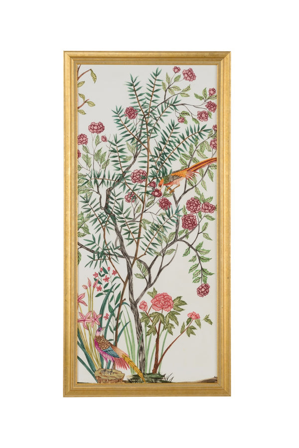 Chelsea House Traditional Chinoiserie Iii Ornate Gold Leaf Framed Print, Ready-To-Hang 51.5" X 25" Elegant Accent 386893