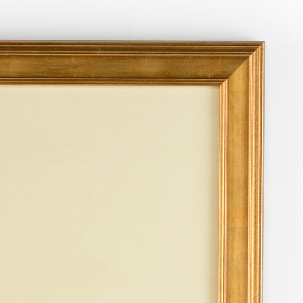 Chelsea House Chinoiserie Hand-Painted Watercolor Basket By Jamie Merida, Gold Plein Air Frame, Gallery-Ready Decor 386972