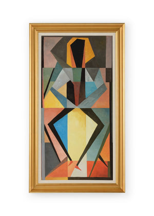 Chelsea House Le Danse By Jamie Merida — Hand-Painted Oil On Canvas In Gold Frame, 55.5"X31.5", Elegant Movement 386977