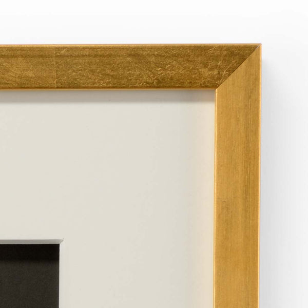 Chelsea House The Grand Tour Intaglios I — Framed Intaglio On Charcoal With Gold Leaf Frame, Classical Modern Accent 386992