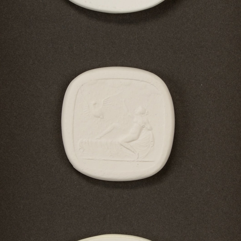 Chelsea House Small Intaglio Shadowbox Iv — Hand-Mounted Intaglio Prints On Charcoal Backing In Gold Leaf Frame (10.5" H) 386999