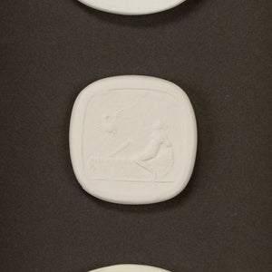 Chelsea House Small Intaglio Shadowbox Iv — Hand-Mounted Intaglio Prints On Charcoal Backing In Gold Leaf Frame (10.5" H) 386999