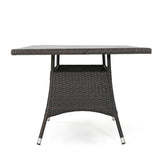 Christopher Knight Home® - Noble House - Corsica Multi Brown Pe Rectangle Dining Table