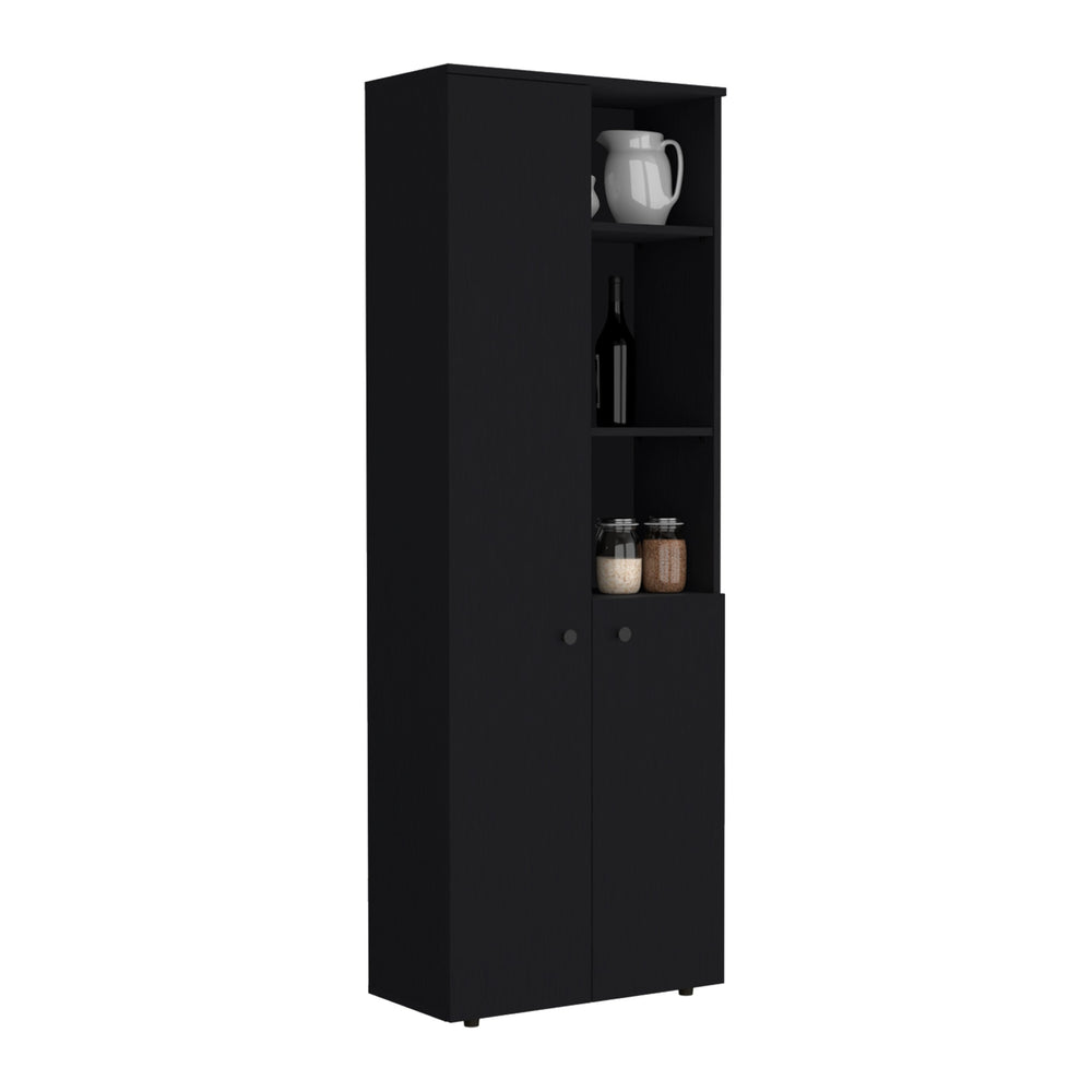 English Elm Riner 67" Tall 5-Tier Engineered Wood Storage Cabinet with 2 Doors, 8 Shelves & Slim Modern Design B097P199735
