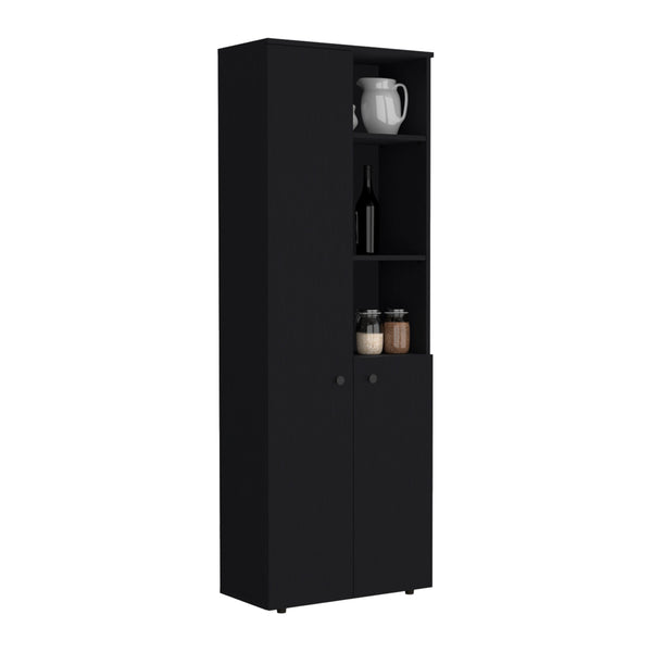 English Elm Riner 67" Tall 5-Tier Engineered Wood Storage Cabinet with 2 Doors, 8 Shelves & Slim Modern Design B097P199735