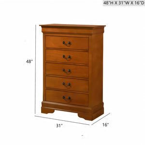 English Elm Louisphillipe G02160-Ch Oak Chest – Elegant Storage Solution With Classic Design & Durable Construction B078107849