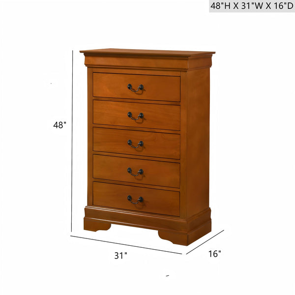 English Elm Louisphillipe G02160-Ch Oak Chest – Elegant Storage Solution With Classic Design & Durable Construction B078107849